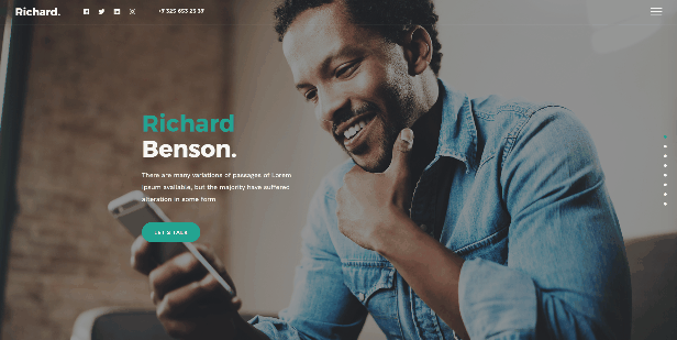 Richard - Onepage Personal WordPress Theme